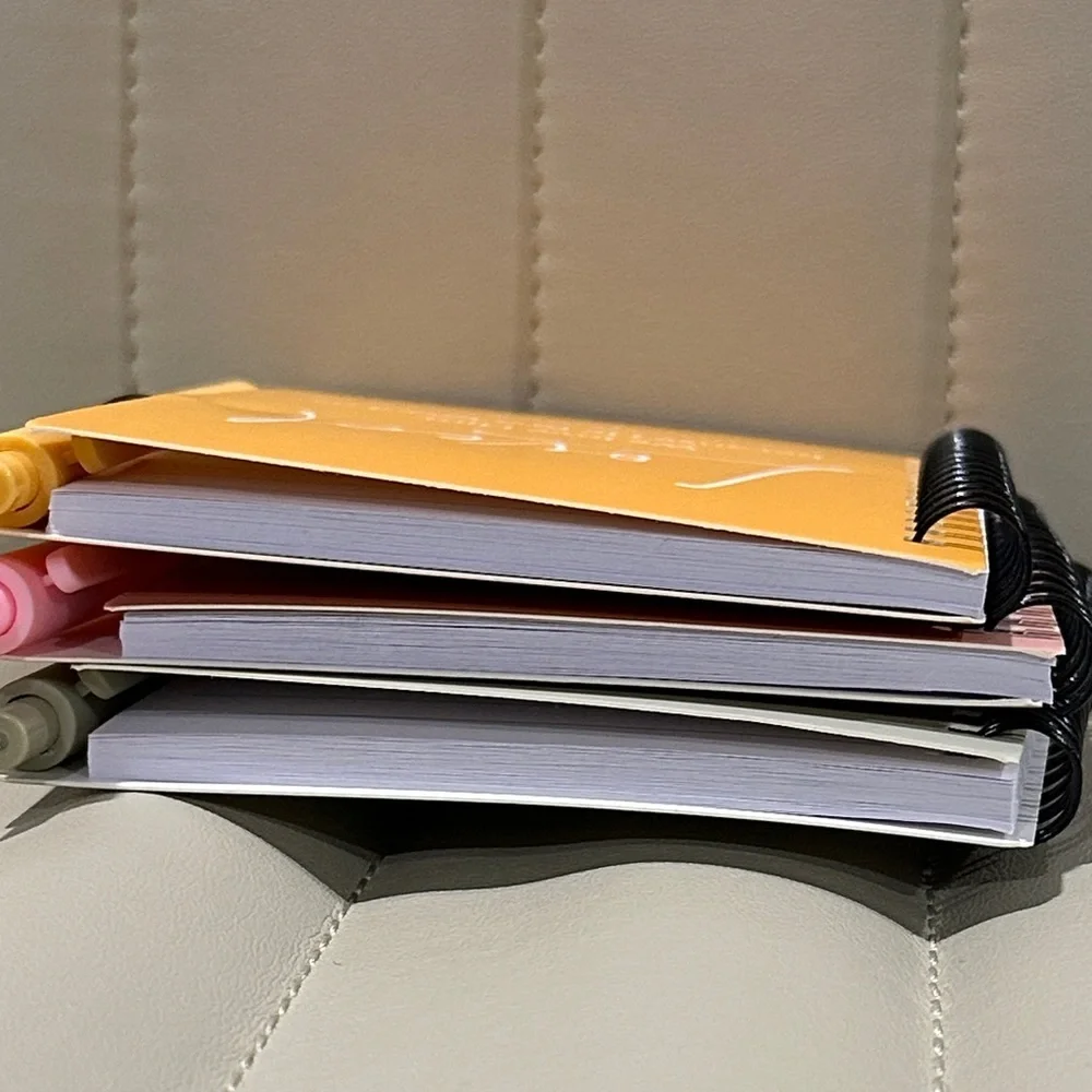 Bible Verse Notebook Trio & Pens Loved - John Brave - Joshua Created - Genesis